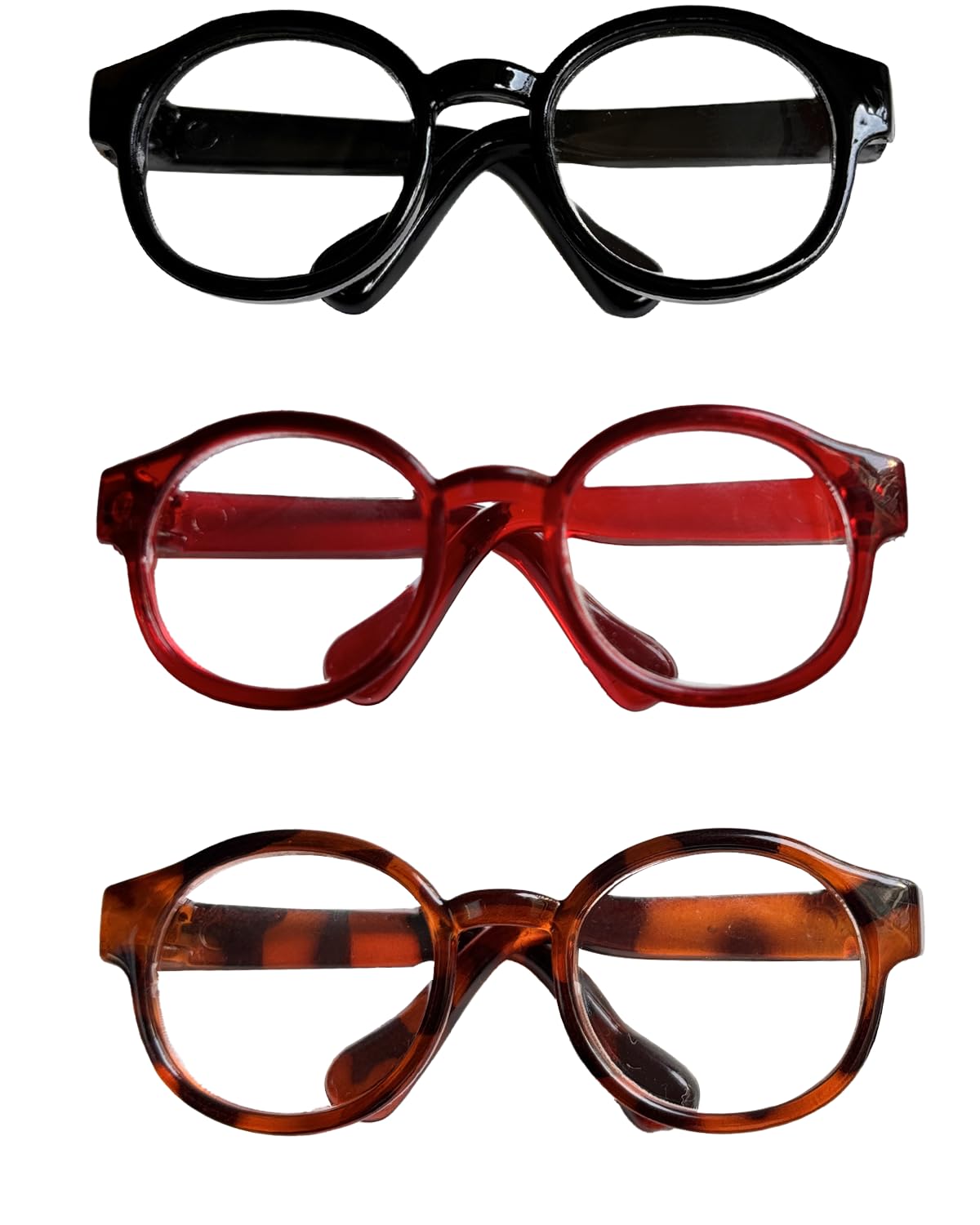 Lopau 3pcs Glasses for Labubu  Sunglasses Accessories for Dolls of 3.94-6.69 Inch Figure  Doll Glasses Outfit (No Dolls)