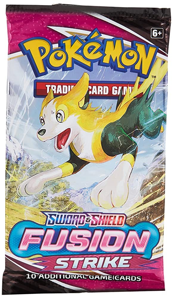 Pok?mon TCG: decorative replica blade & Shield-Fusion Strike Sleeved Booster Pack (10 Cards)
