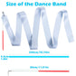 Hiunicorn 12Pcs Silver Dance Wands Ribbons Streamer For Kids Praise Streamer Circus Carnival Rhythmic Gymnastics Ballet Birthday Party, Ribbon Baton Twirling Sticks Silks Streamers Wands