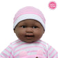 JC Toys Lots to Cuddle Babies African American 20-Inch Purple Soft Body Baby Doll and Accessories Designed by Berenguer