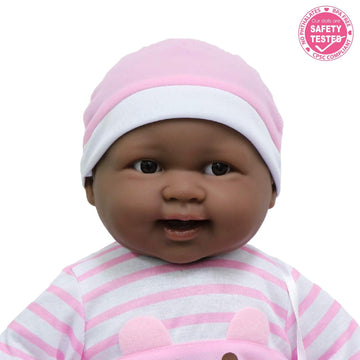 JC Toys Lots to Cuddle Babies African American 20-Inch Purple Soft Body Baby Doll and Accessories Designed by Berenguer