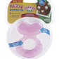 Nuby Silicone Teethe-Eez Teether With Bristles (Pink-2 Count)