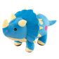 Niliswiest Dinosaur Plush Toys, Soft And Cuddly Dinosaur Interactive Plush Pillow Doll, Suitable For Ages 3 And Up (Blue Tricera