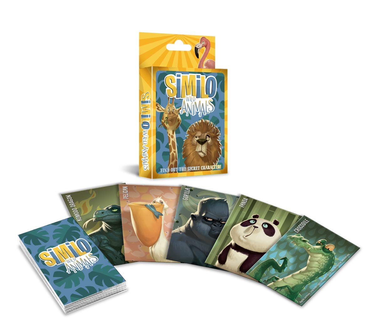Horrible Guild Similo Wild Animals: A Fast-Playing Family Card Game - Guess The Secret Wild Animal Character, 1 Player Is The Clue Giver & Others Must Guess The Character, 2-8 Players, Ages 8+, 20 M