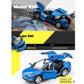 1:32 Scale Model X Alloy Car Model Diecast Toy Vehicles for Kids, Car Model Toy,Pull Back Alloy Car with Lights and Music,Mini V
