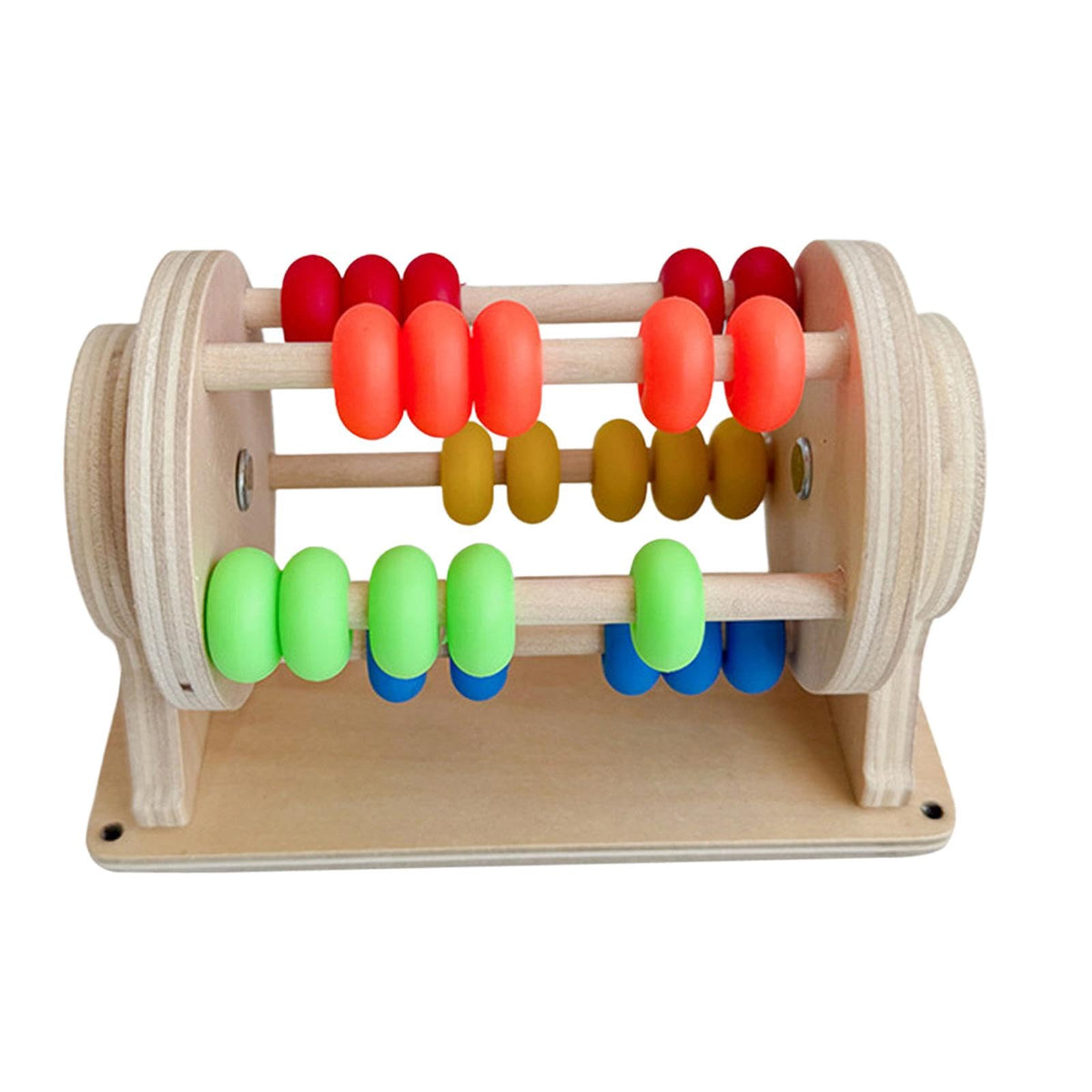 Calandis Kids Rolling Drum Lightweight Easy Grip Sensory Toy For Nursery Car Birthday Abacus