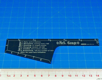Litko Movement Gauge Warhammer: Age Of Sigmar 1St Edition & 2Nd Edition, Translucent Grey