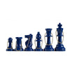 We Games Bulk Keychain Chess Set, 17 Blue Plastic Chess Pieces W/Chain, Key Ring, Cute Keychain Accessories, Keychain For Men, Car Keys Keychain