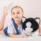 Wepop 5Lb Weighted Stuffed Animals, 24In Big Cat Plush, Cute Soft Plushie Pillows For Adults Boys Girls
