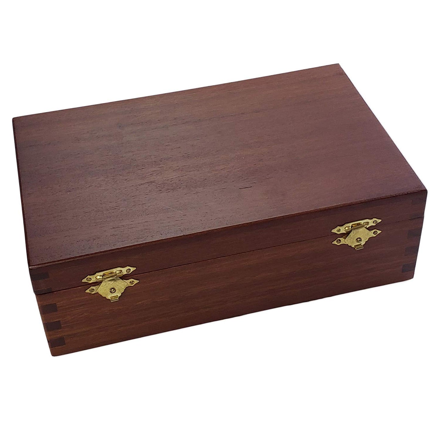 Marion Double 9 Domino Set (55 Tiles) Jumbo Tournament Professional Size With Spinners In Dovetailed Sheesham Wood Box (Red)