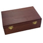 Marion Double 9 Domino Set (55 Tiles) Jumbo Tournament Professional Size With Spinners In Dovetailed Sheesham Wood Box (Black)