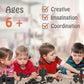 Huizdq 200 Piece Classic Building Bricks, 2X4 Building Blocks Stem Creative Building Toys, Dark Grey