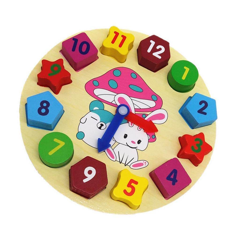 Merishopp Early Learning Sorting Clock Puzzle Play Toy For Toddlers Kids