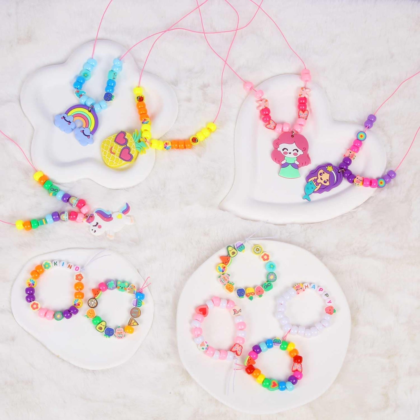 aowenxi Beads Jewelry Making Kits for Girls, Cute Charms DIY Arts Crafts Gifts Toys for Girls Birthday 01