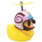 Wonuu Rubber Duck Car Decorations Cute Yellow Duck Car Dashboard Ornaments With Propeller (Snail-Y)