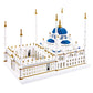 KLMEi Micro Building Blocks Set 6850 Pcs Blue Mosque Miniature World Landmark Architectural Construction Model for mature-themed and Children Age of 14+