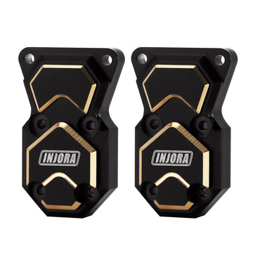 INJORA Brass Diff Cover for Front and Rear Axles Black Coating Finish Diff Cover for Axial SCX24 Bronco Deadbolt C10 JLU Gladiat