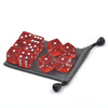 micoshop 10 Pcs 19mm 6 Sided Dice D6 RPg D&D game Transparent Red + Bag Set