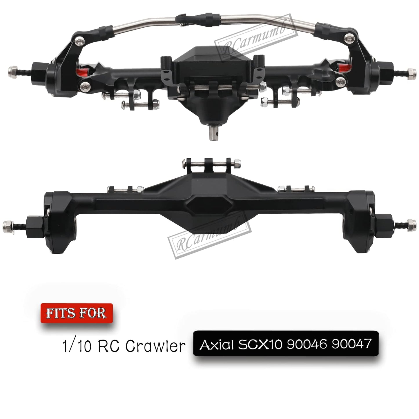 Rcarmumb RC Front Rear Portal Axle Upgrades Part for 1/10 Crawler Axial SCX10 90046/90047,Aluminum Alloy Front Rear Portal Axle