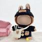 Cgq Labubu Fashion Ensemble,Clothes For Labubu ,3 Piece Sets Black Fashion Accessoriesfor Labubu Dolls Clothes.