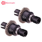 Mesimsple 2Pcs Alum Front Rear Differential Diff Gear For Mjx Hyper Go 1/16 H16207 16208 16209 16210 H16 1/14 14301 14302 14209
