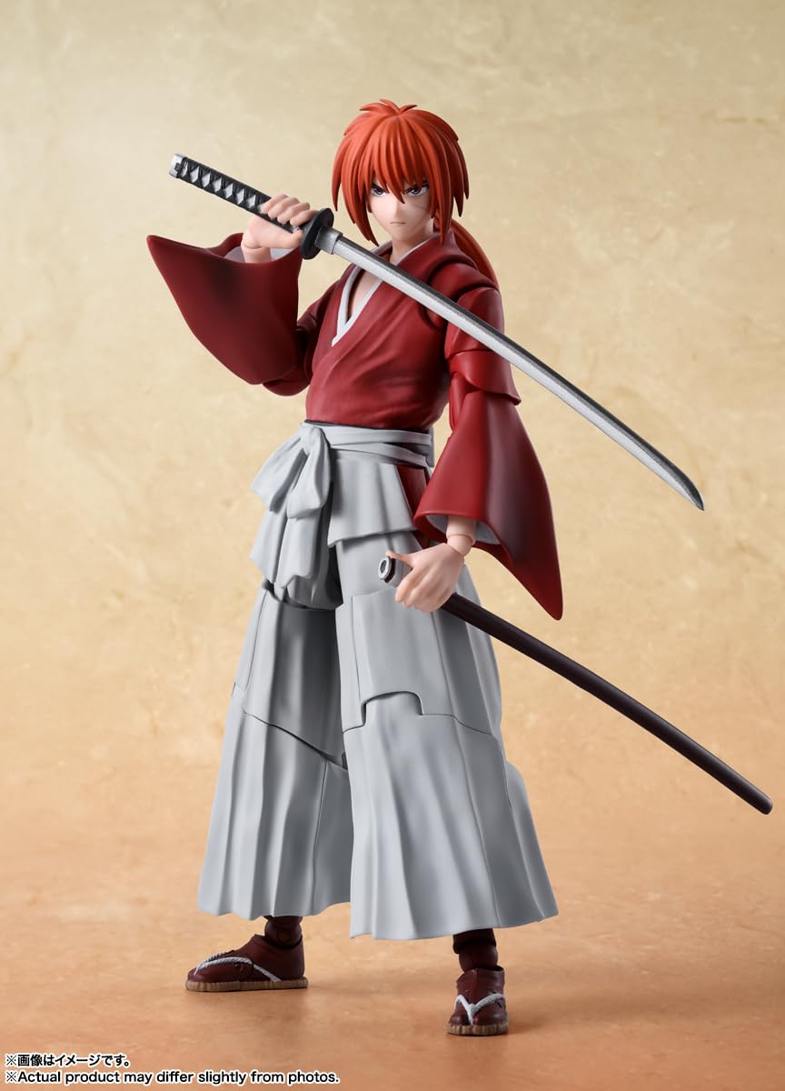 TAMASHII NATIONS - Rurouni Kenshin: Meiji decorative replica bladesman Romantic Story - Kenshin Himura  Bandai Spirits S.H.Figuarts Action Figure