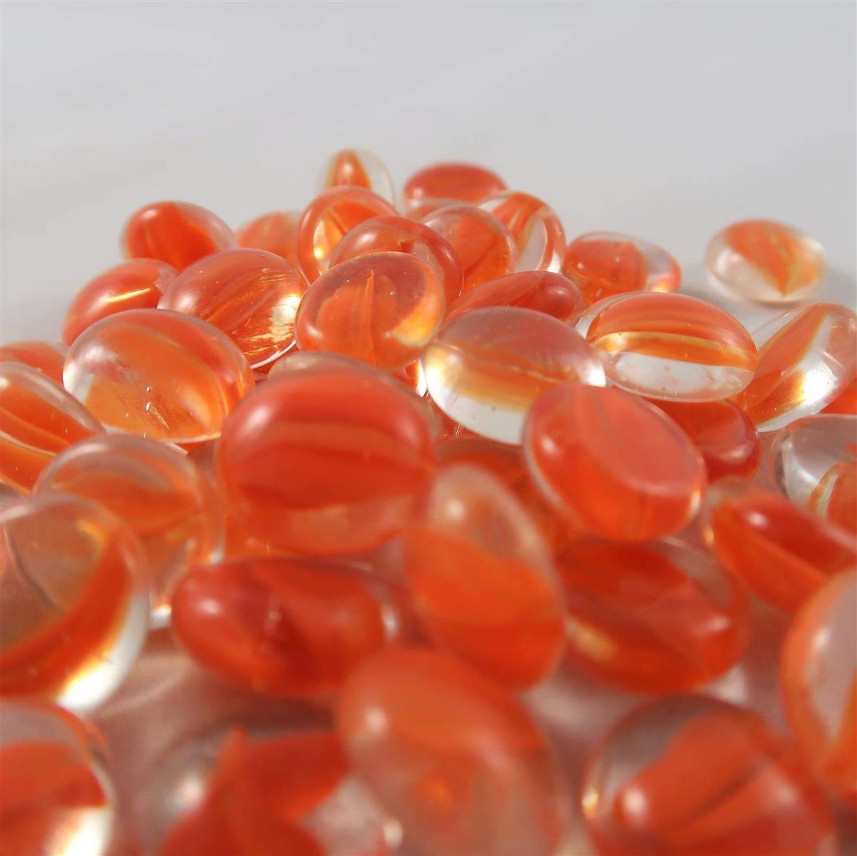 Chessex Manufacturing Chx01151 Glass Stones Tube - Peach Catseye  20 Stones