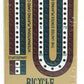 Cribbage Bicycle Folding Cribbage Board 12" - Multi-color, 3 Track, Plastic, Model 5022 with Pegs & Instructions