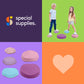 Special Supplies Stepping Stones For Kids, 5 Balance Indoor And Outdoor Blocks Promote Coordination, Balance, Strength, Child Safe Rubber, Non-Slip Edging, Stackable (Unicorn)