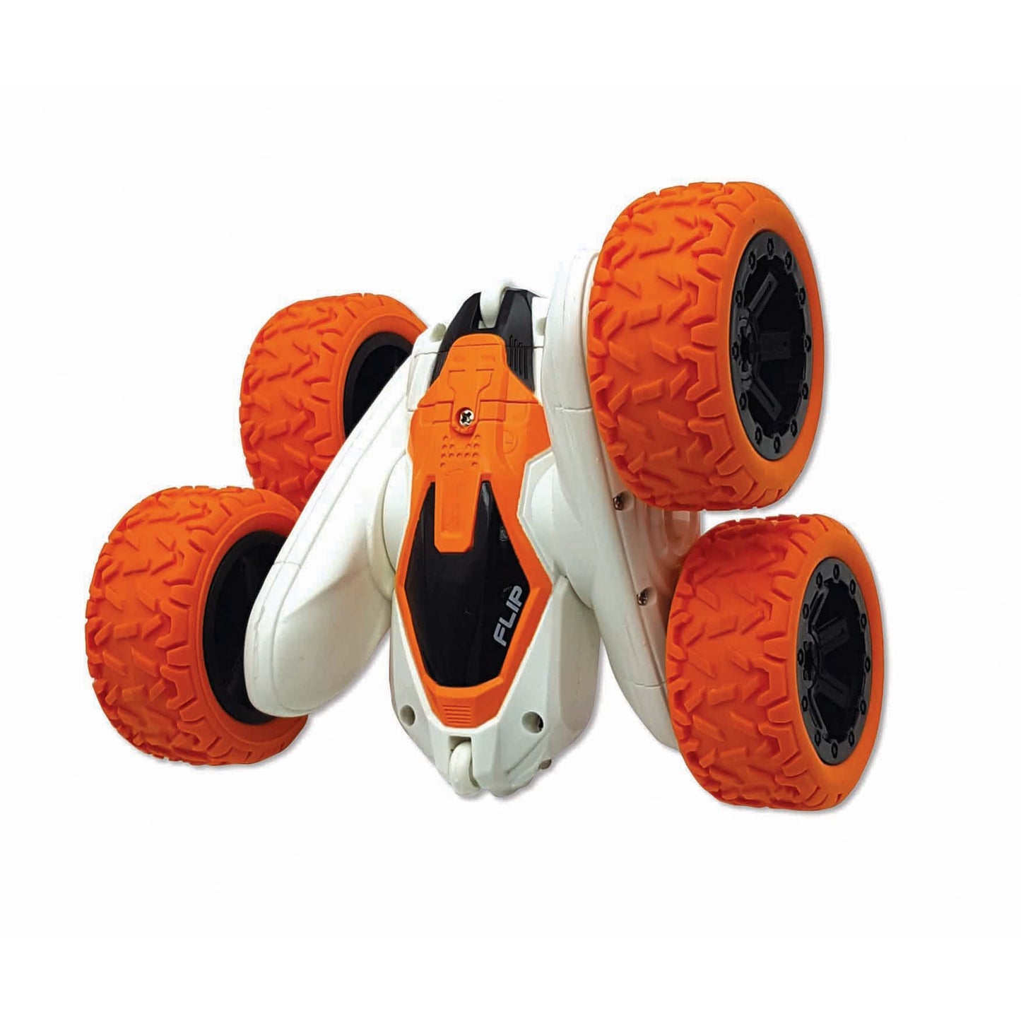 Lexibook- Crosslander Luminous Terrain Car, Wrist Remote, Rechargeable, Electronic Action Kit, White / Orange, Color