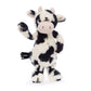 Jellycat Bashful Cow Calf Stuffed Animal, Medium 12", Multicolor, Model 670983049039, Soft Plush Toy