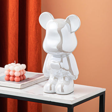 Yundu Ceramic Piggy Bank For Kids And Adults - Coin Bank For Girls And Boys - White Love Bear Decoration - Modern D  Cor, Hypebe