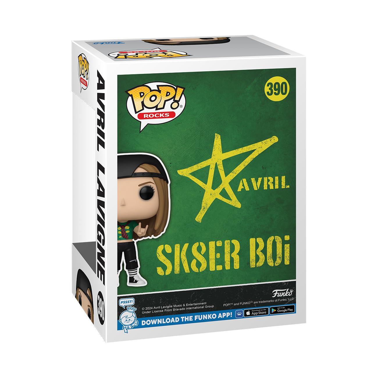 Funko POP! Rocks: Avril Lavigne Sk8ter Boi Vinyl Figure - Collectible, Multicolor, Model 75384 - Perfect Gift for Music Fans & Collectors