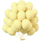 PartyWoo 12 Inch Yellow Balloons, 50 pcs Rubber Balloons for Party Decorations, Birthday & Baby Shower, Pale Yellow - Yellow-Q07