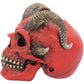 Nemesis Now Tenacious Demon Skull Figurine 13.3 Centimeter,Red