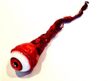 Dead Head Props enhanced Life Size Ripped Out Eyeball Movie Quality Prop Halloween Prop Horror Prop (Many Colors) (red)