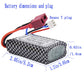 Blomiky 2 Pack 7.4V 2S 30C 1000mAh 7.4Wh Lipo Battery T Plug and USB Charger Cable Suitable for HBX 16889 16890A and XLH Q903 Q9