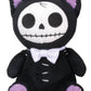 Summit Collection Furrybones Black Cat Mao Mao Wearing White Bow Tie Small Plush Doll