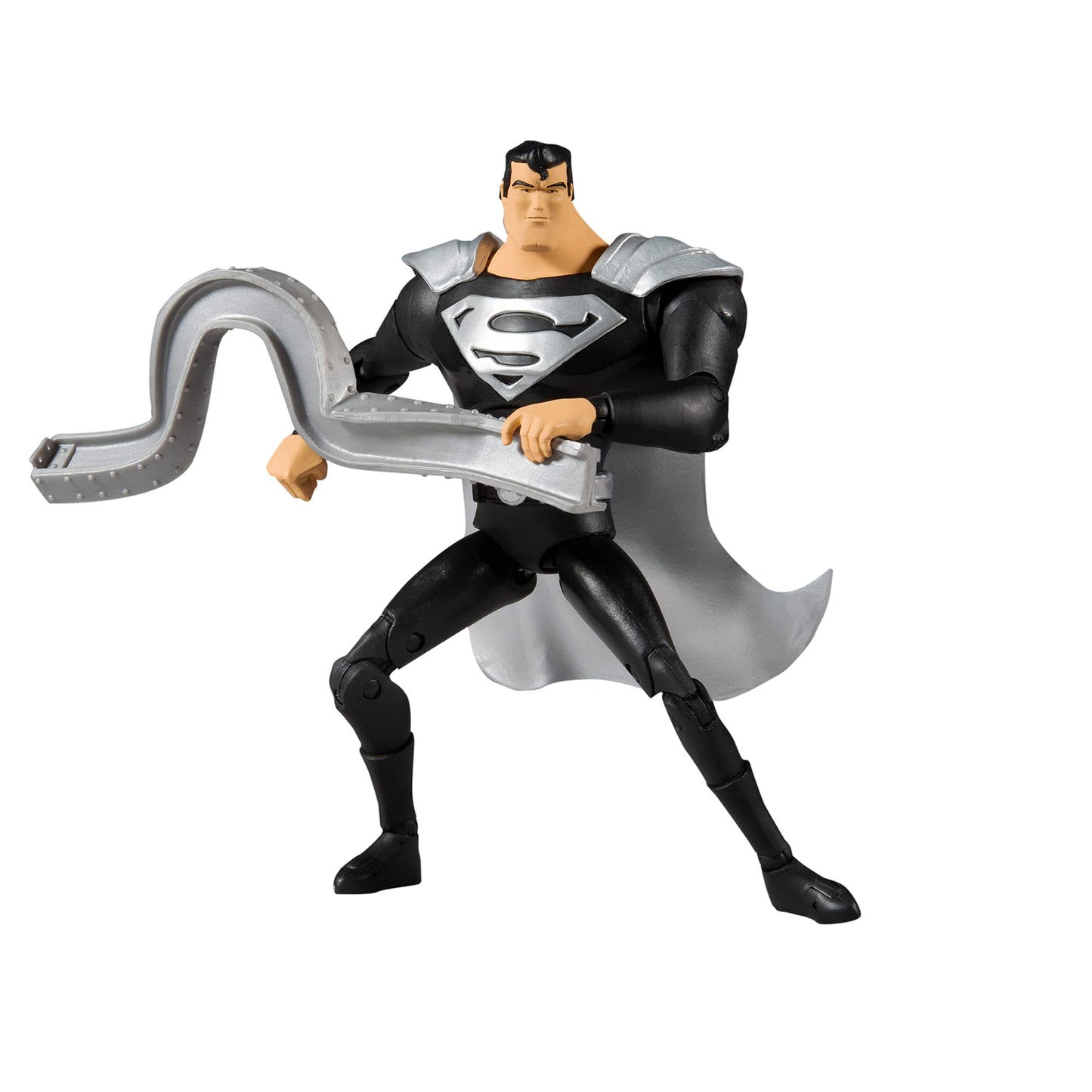 McFarlane Toys DC Multiverse Superman Black Suit Variant (Superman: The Animated Series) 7 Action Figure with Accessories