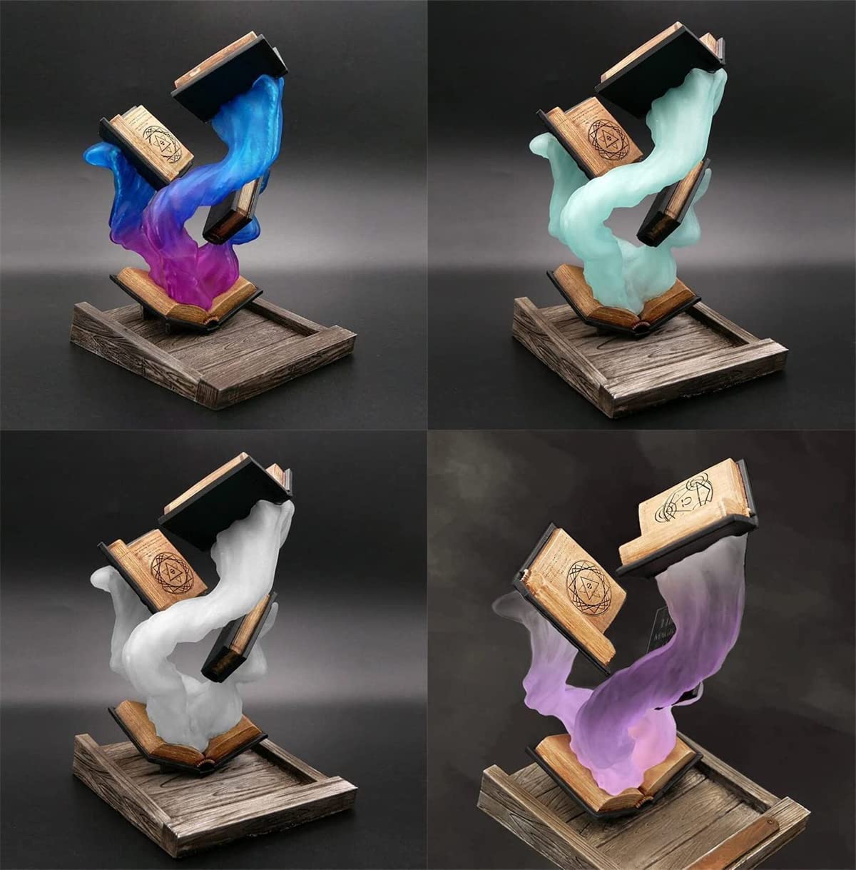 Thyggzjbs Magic Book Dice Tower,Tomes of Magics Dice Tower Magics Dice Tower Big Book Dice Tower Ornaments Clear Ornament Bulbs,