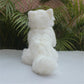 Tammyflyfly Arctic Fox Plush Toy 10Inches, 26Cm, Soft Snow Queen Fox Stuffed Animal Doll (C-Small Sit)
