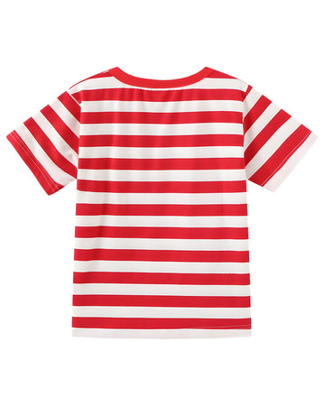 Prebene Pugsley Addams Shirt, Boys Striped T Shirt, Kid'S Halloween Costumes, Mime, Bank Robber T-Shirts Red White