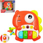 PLUSPOINT Baby Piano Toy, Dinosaur Piano Keyboard Light Up Sound Musical Toy, Learning Educational Interactive Infant Toddler Ki