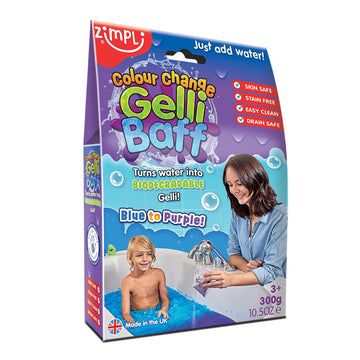 Colour Change Gelli Baff Blue To Purple From Zimpli Kids, Turns Water Into Thick, Colourful Goo, Diy Childrens Creative Toy, Tuf