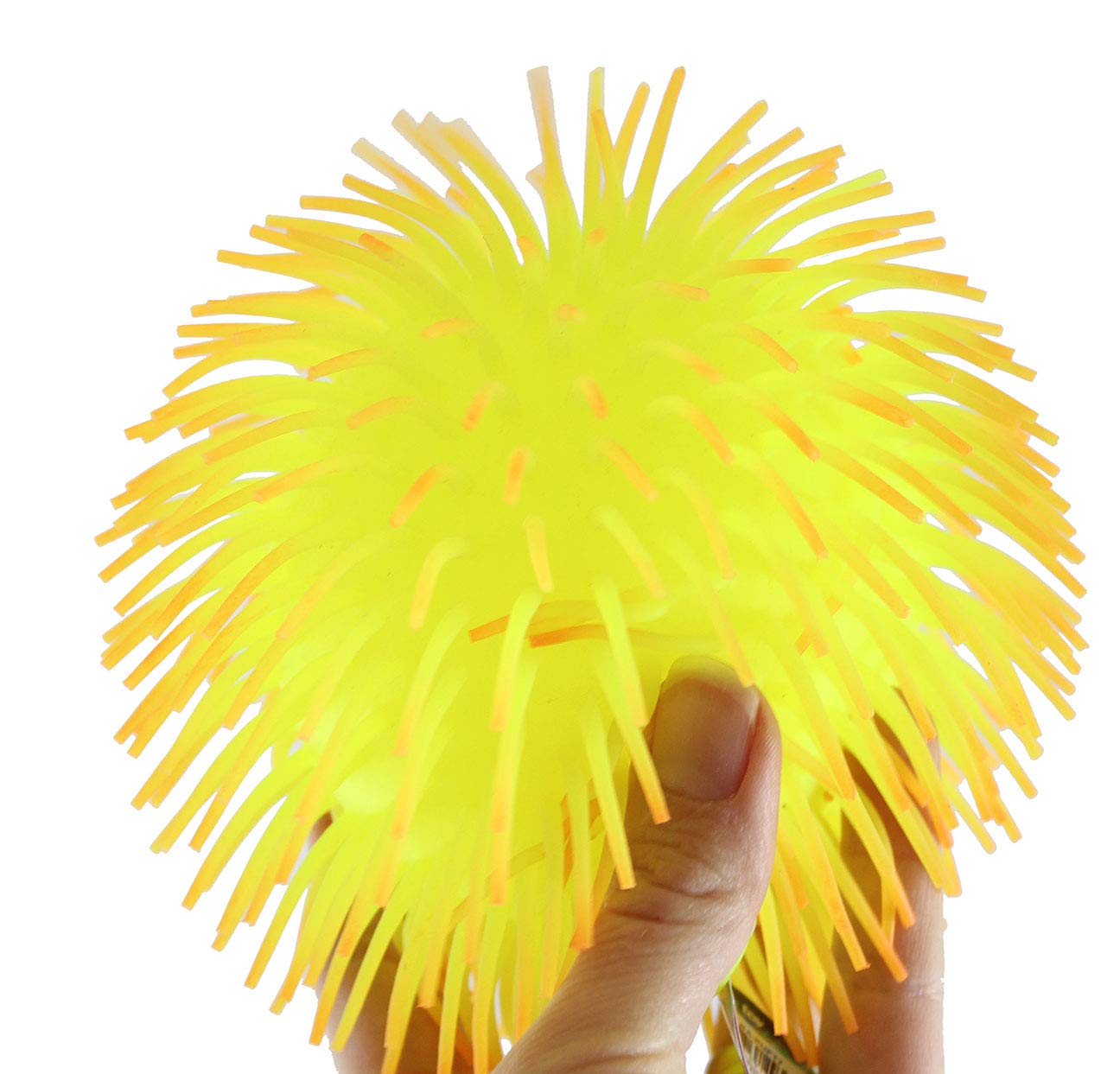 Set Of 3 - 6'' Puffer Balls - Sensory Fidget And Soft Hairy Stress Balls - Ot Autism Spd (Random Colors)