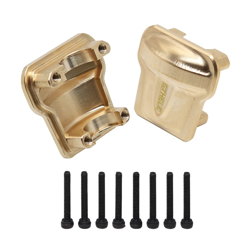 GTHELE Brass Diff Cover Front&Rear Bridge Axle Cover for Traxxas 1/18 TRX4M Upgrade Parts RC Crawler Car