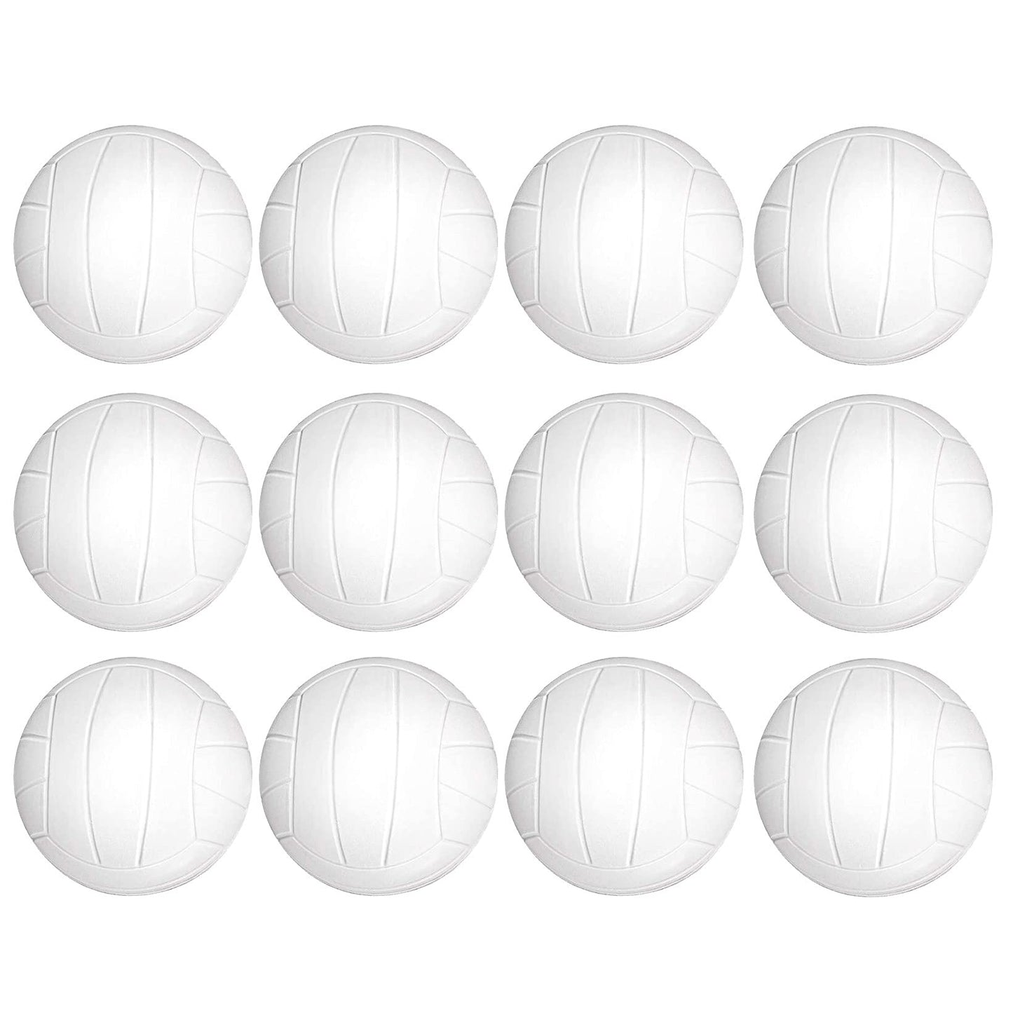 Finduat 12 Pack Mini Sports Stress Volleyball Ball, Foam Squeeze Sports Ball for School Carnival Reward, Kid Birthday Party Favo