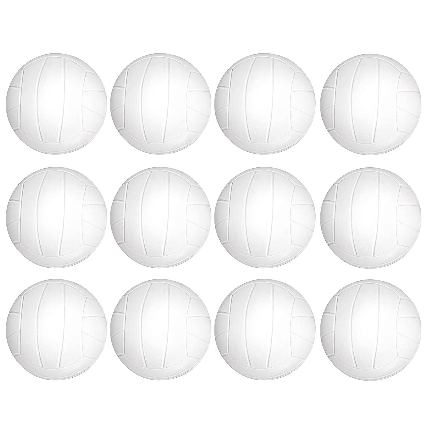 Finduat 12 Pack Mini Sports Stress Volleyball Ball, Foam Squeeze Sports Ball for School Carnival Reward, Kid Birthday Party Favo