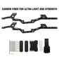 INJORA Carbon Fiber Chassis Kit Low Center of Gravity Frame Girder for Axial SCX24 Deadbolt JLU C10 Bronco 1/24 RC Crawler Upgra