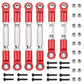 AIYIHOBBY Aluminum Adjustable Tie Rods & Turnbuckles Toe Links Set Linkage Steel for 1/10 Arrma Senton 4X4 550 Granite 4X4 550 R